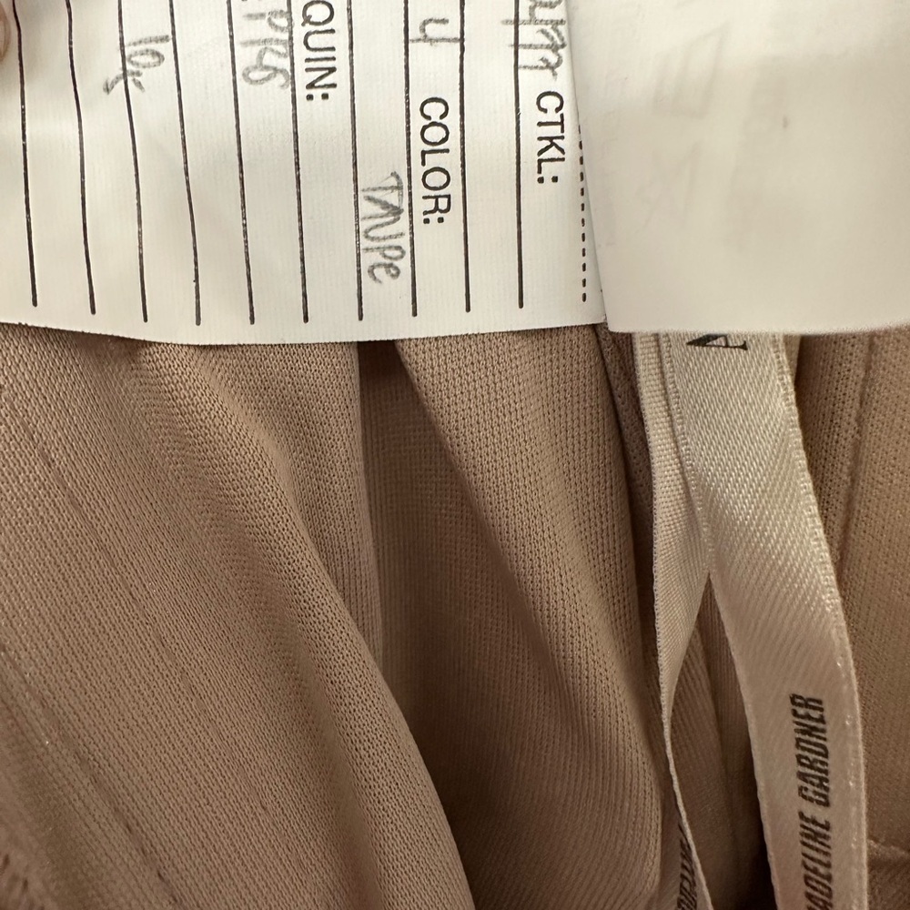 Angelina Faccenda Taupe gown formal dress Size 4 style# 20477 Pre worn - Picture 7 of 8